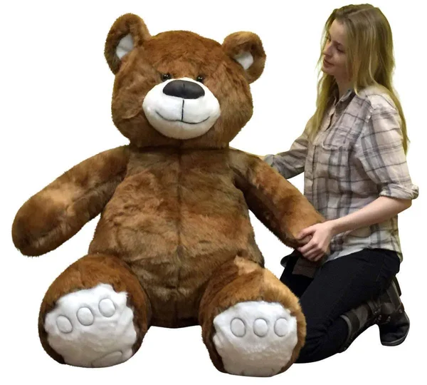 BigPlush Giant Brown Teddy Bear 5 Foot American Made Soft, Made in USA Stuffed Animal