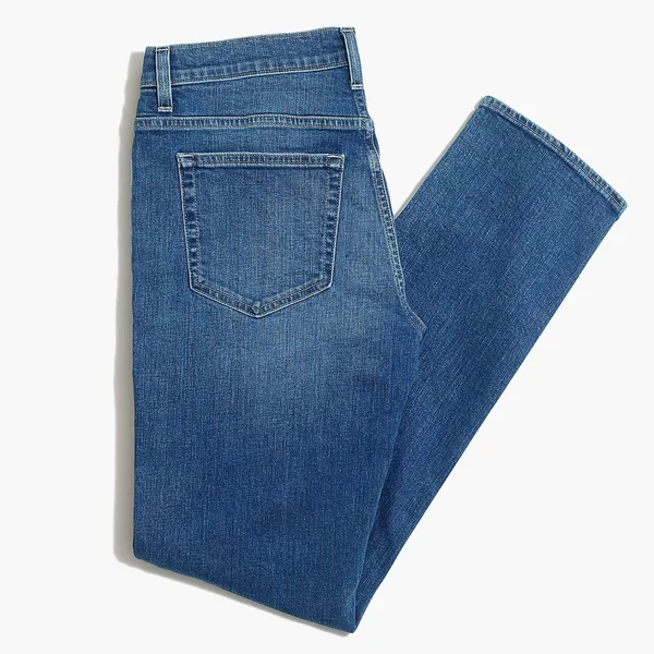 J.Crew Factory Mens Straight-Fit Jean in Signature Flex (Light Medium, Size 38x32)