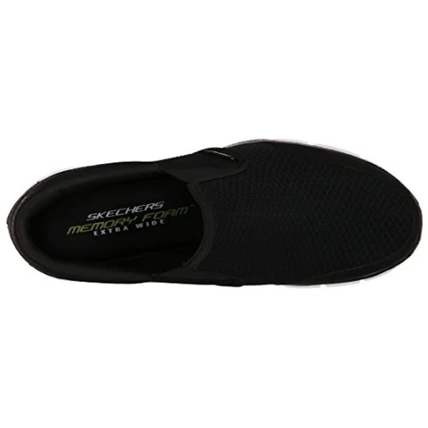 Skechers Sport Men's Equalizer Persistent Slip-On Sneaker, Black/White