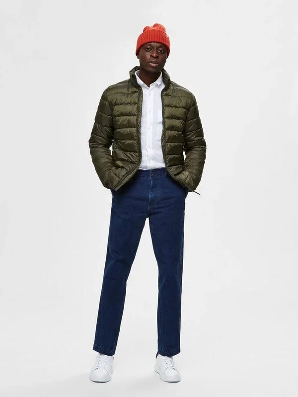 Selected Homme Recycled Polyester Sustainable Puffer Jacket - Green (S)