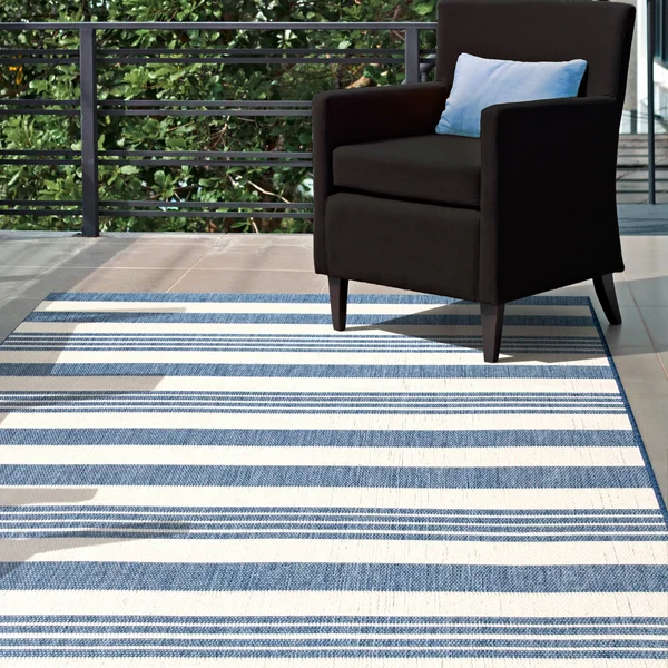 nuLOOM Outdoor Robin Area Rug, Blue, 10x14 ft
