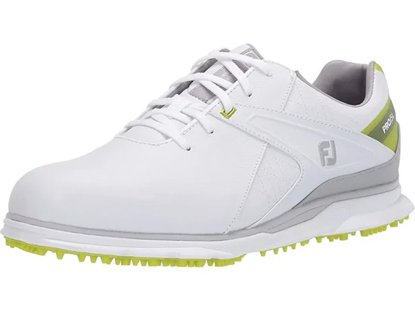 FootJoy Men's Pro|SL Spikeless Golf Shoes Size 12 - White/Lime