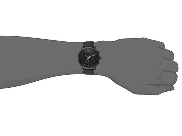 Fossil Neutra Chronograph Leather Watch - Black - Men's