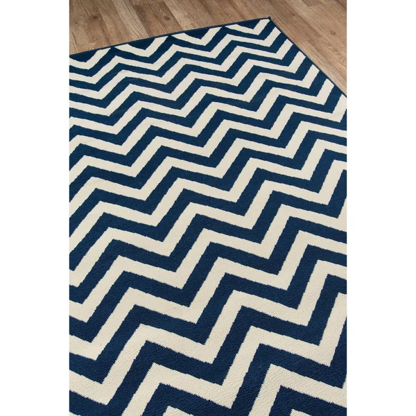 Momeni Baja Area Rug, Navy, 7&10x22 x 10&10x22