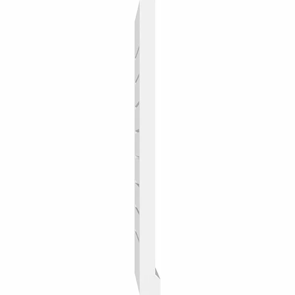 Ekena Millwork GVPVE40X1403SF 40x22W x 14x22H Vertical Surface Mount PVC Gable Vent: Functional - w/ 2x22W x 2x22P Brickmould Sil
