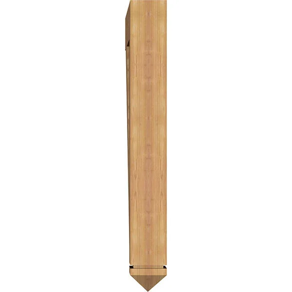 Ekena Millwork 5 1/2x22W x 36x22D x 44x22H Thorton Arts & Crafts Smooth BRACKET - Western Red Cedar