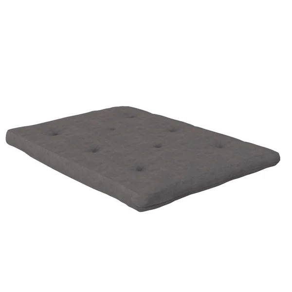 DHP Eve 6 inch Full High Density Polyester Fill Futon Mattress in Gray
