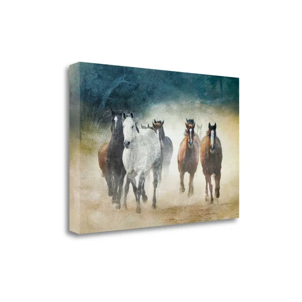 Tangletown Fine Art Dust Devils by Wendy Caro, Giclee Print on Gallery Wrap Canvas, 34x22x23x22