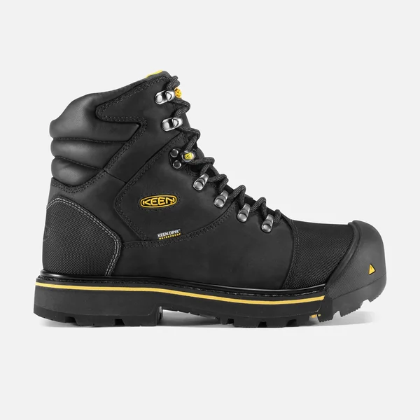 Keen Utility Men's WP Steel Toe Milwaukee Work Boots - Black, Size 13