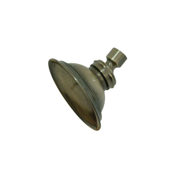 Kingston Brass 1-Spray 4.9 in. Single Wall Mount Fixed Rain Shower Head in Antique Brass HP10AB