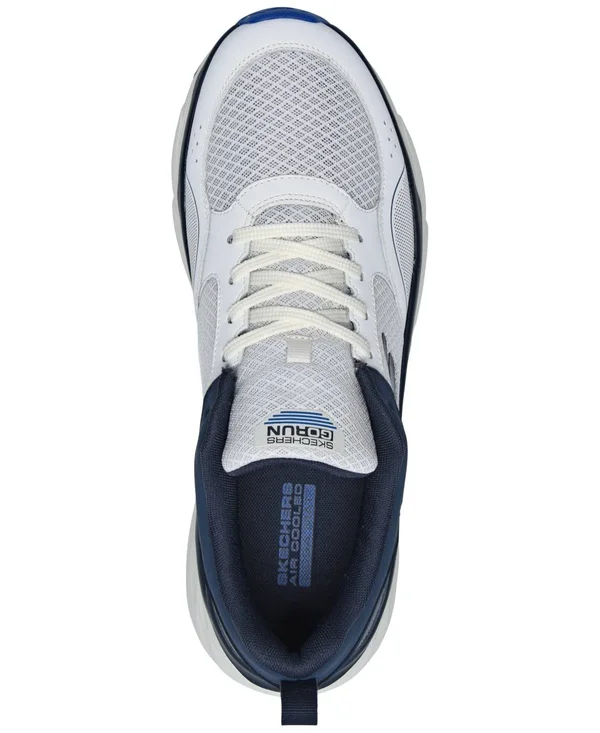 Skechers Max Cushioning Elite Rivalry Sneaker - Men's, White/Dark Blue, Size 10, Athletic, Sneakers, Running