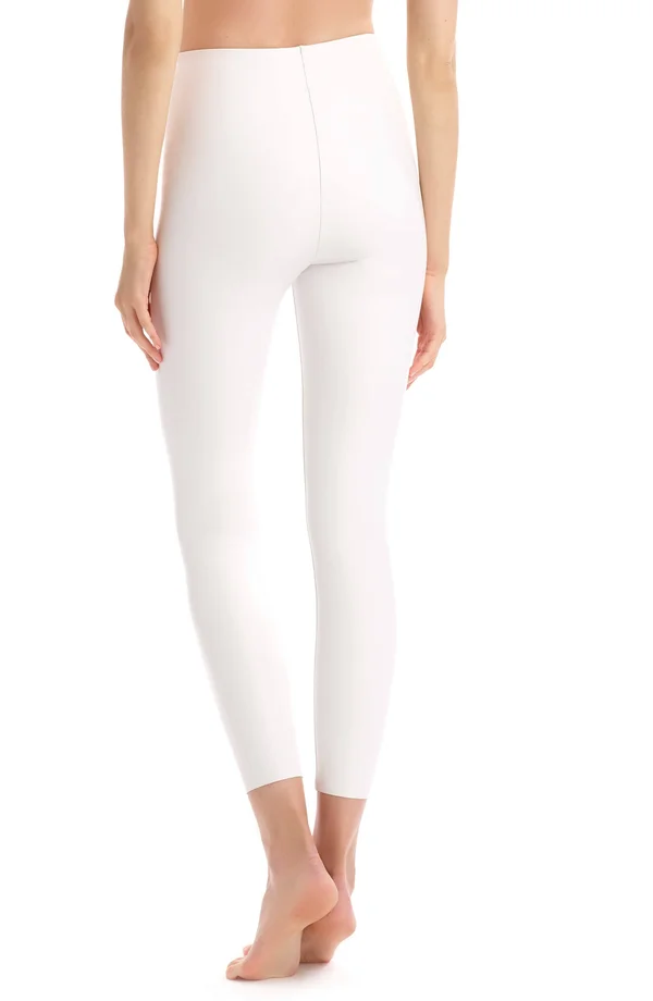 Commando Perfect Control Faux Leather Leggings - Womens - White - S