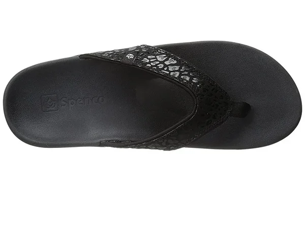 Spenco Cheetah Print Sandal Women's - Black, 9