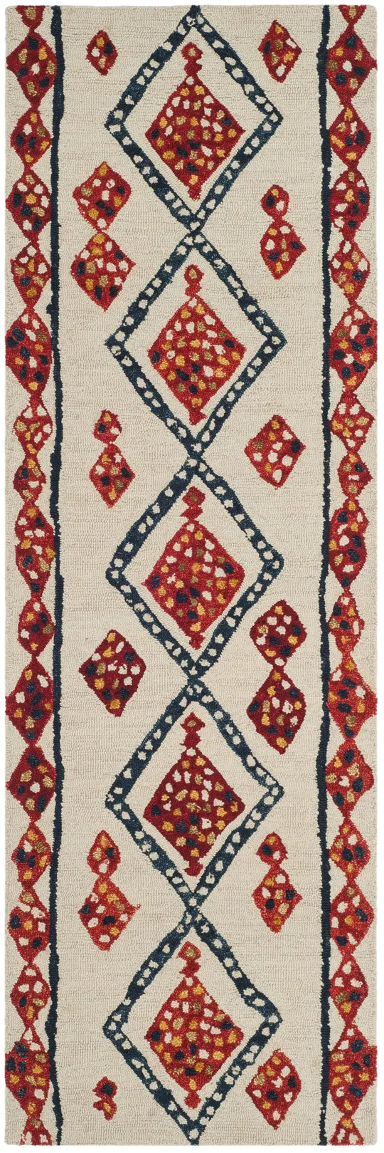 Safavieh Aspen APN702A 2&3x22 x 7&0x22 Runner Ivory - Multi Area Rug