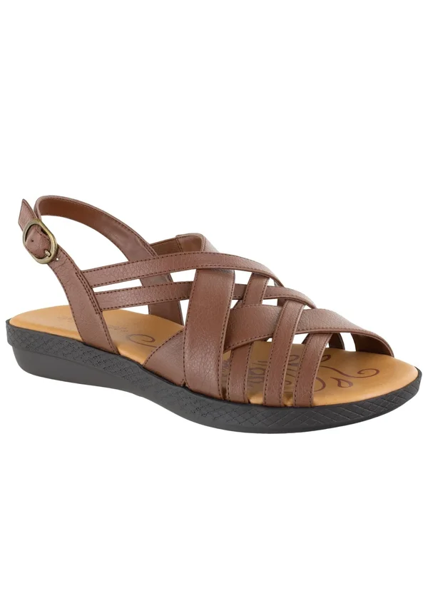 Easy Street Women's Jasmine Sandals - Tan, Size 7.5