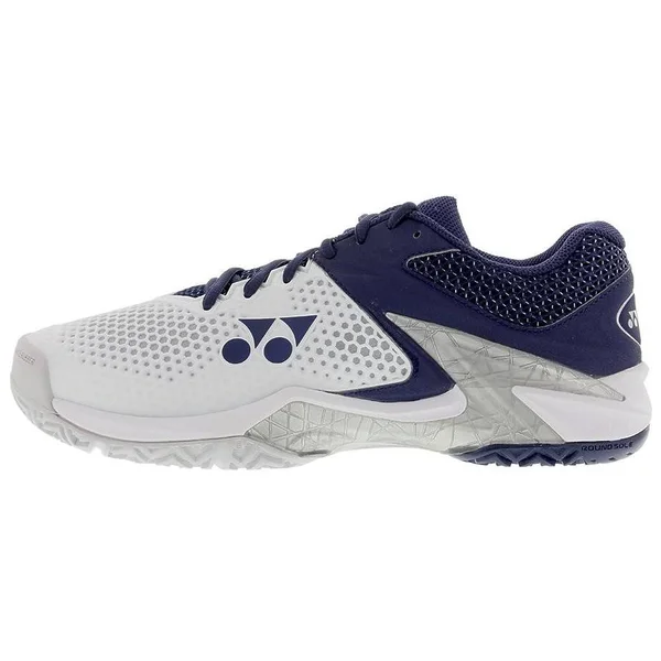 Yonex Power Cushion Eclipsion 2 Mens Tennis Shoe - White/Navy - Size 8.5