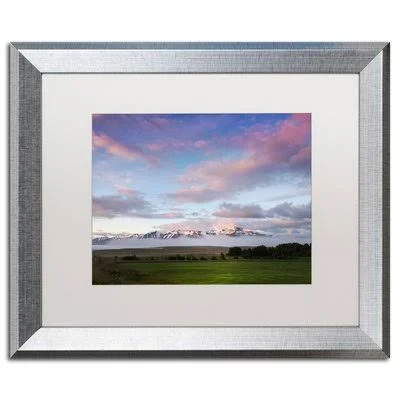 Trademark Fine Art Behind The Silence by Philippe Sainte-Laudy Framed Photographic Print - Size: 11x22 H x 14x22 W x 0.5x22 D - F