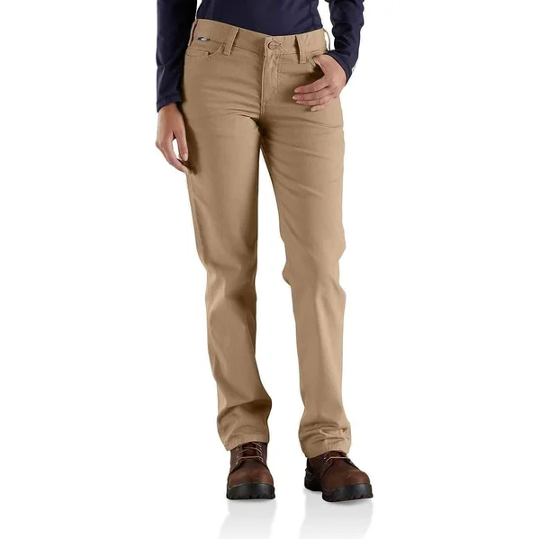 Carhartt FR Original-Fit Rugged Flex Canvas Pant - Women's - Golden Khaki - 102689 16S, Navy