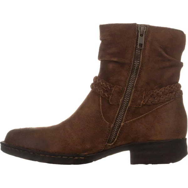Born Ouvea Braid Ankle Boots, Rust