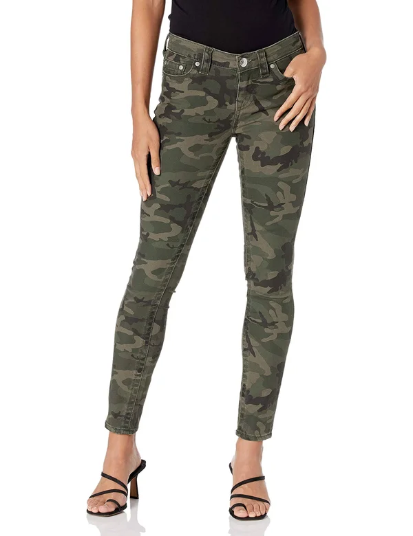 True Religion Camo Halle Pants, Size 29 - Olive Camo at Nordstrom Rack