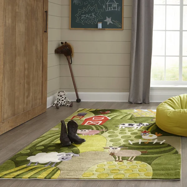 Momeni Lil Mo Whimsy Area Rug - Grass, 2& x 3&
