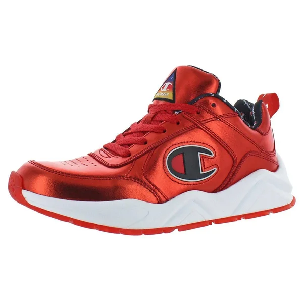 Champion 93Eighteen Mens Metallic Casual Fashion Sneakers, Red