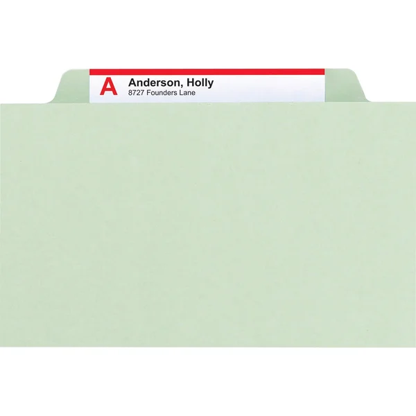 Smead 14091 Gray/Green Pressboard Classification Folder with SafeSHIELD