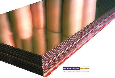 Copper Sheet .043 inch Thickness - 32oz - 18 GA - 12 inchx108 inch - Free 48 State Shipping