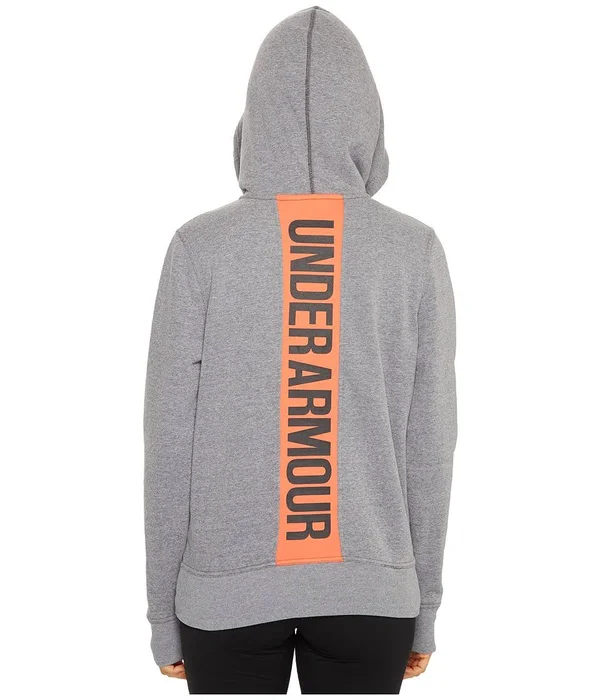 Under Armour Women's Favorite Fleece Full Zip Hoodie - Carbon Heather /Charcoal, Large