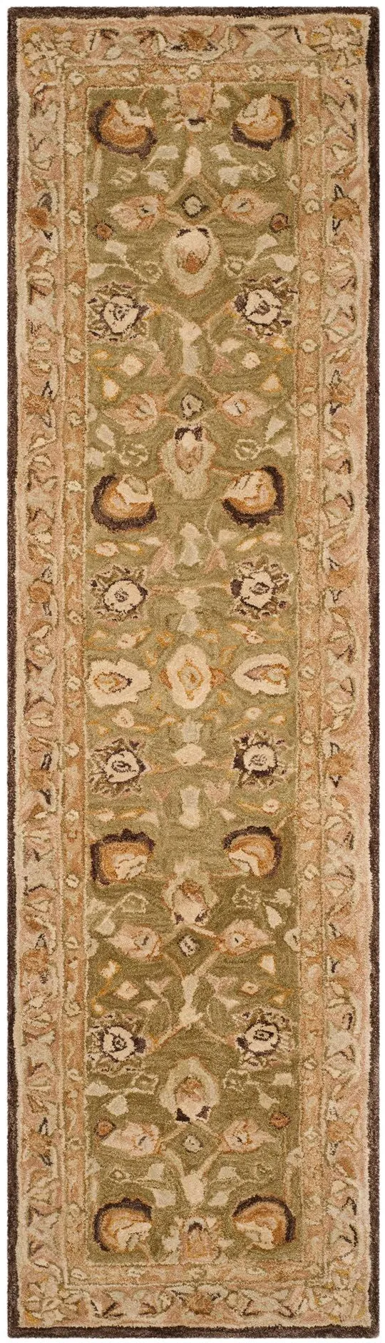 Safavieh Anatolia AN512C 2&3x22 x 10&0x22 Runner Sage - Beige Area Rug
