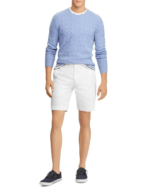 Polo Ralph Lauren Men's 9.5-Inch Stretch Cotton Classic Fit Chino Shorts - Blue - Size 33