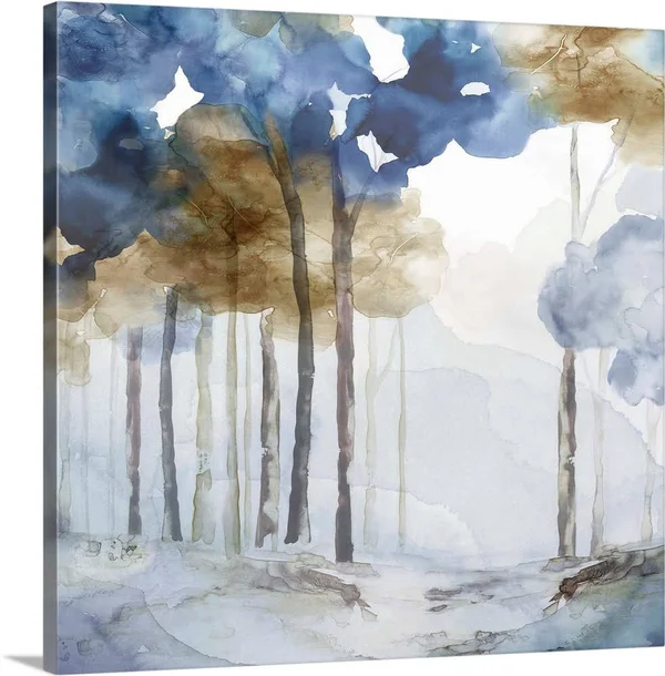 in The Blue Forest I - Canvas Wall Art, 20x20, Great Big Canvas