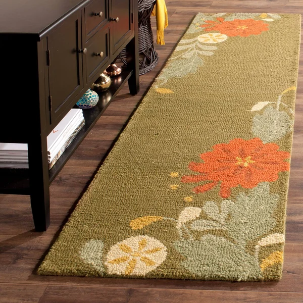 Martha Stewart by Safavieh Picture Block Floral Rug - 8' x 10' - Ivory