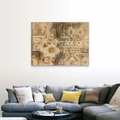 Southwest Design III - Print on Canvas Millwood Pines Format: Wrapped Canvas - Size: 36x22 H x 48x22 W x 1.25x22 D
