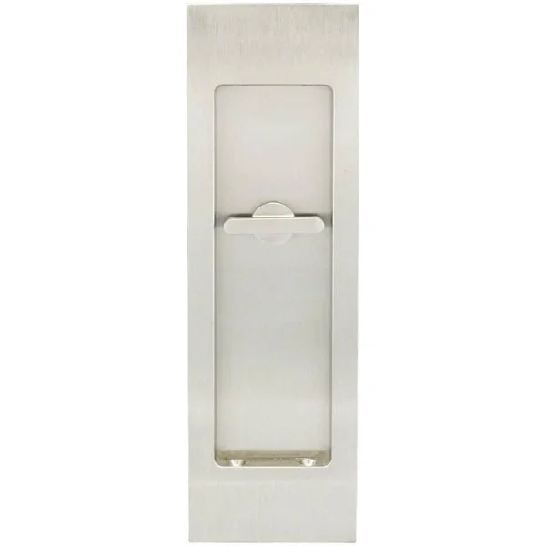 INOX Fh2782 FH27 Series Privacy Pocket Door Lock with TT08 Thumb-Turn Release - Satin Nickel