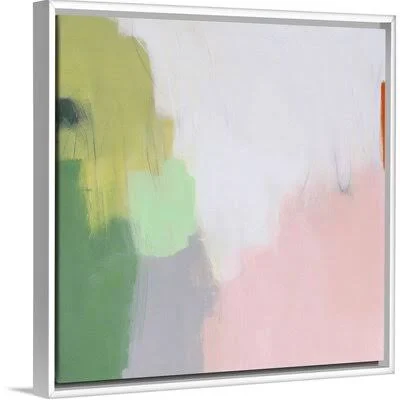 Lemon Ambrosia by Melissa Donoho - Painting Print on Canvas Latitude Run Format: White Floater Framed Canvas - Size: 38x22 H x 38