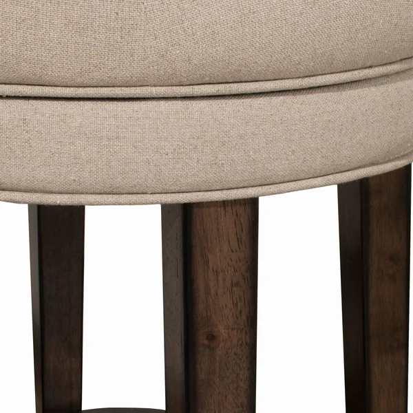 Hillsdale Furniture Backless Swivel Counter Stool in Charcoal Gray