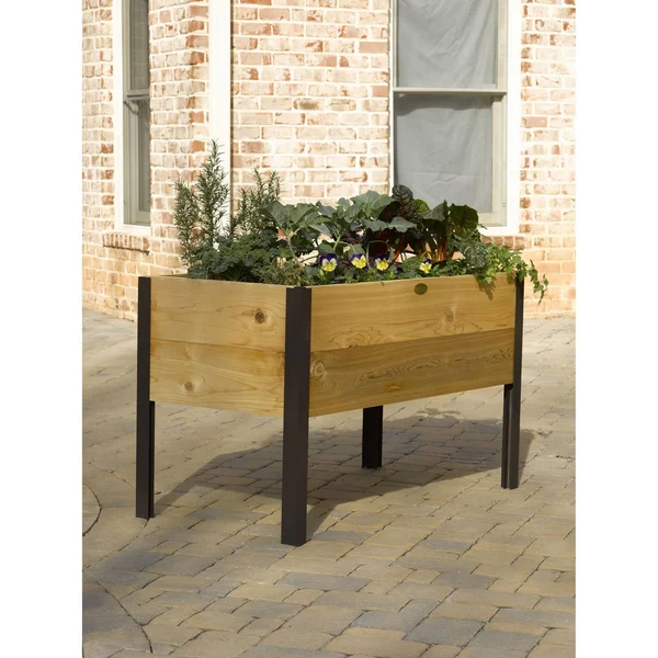 2 x 4 Elevated Cedar Planter Box - Elevated Planters - Gardener&s Supply Company