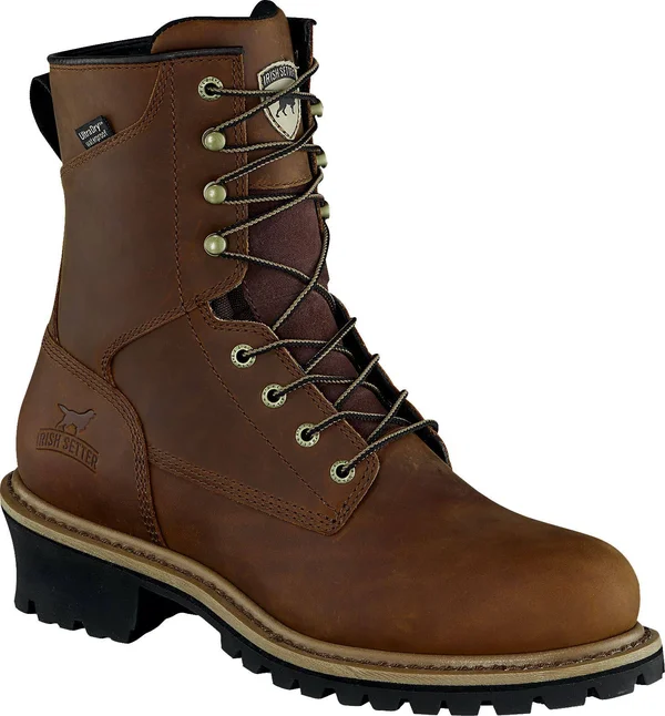 Irish Setter Mesabi 8 inch Soft Toe Brown - Men's, Size: 13