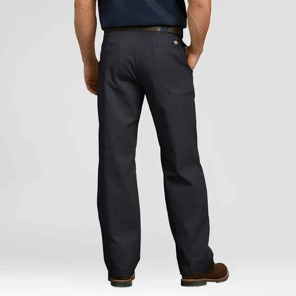 Dickies Flex Relaxed Fit Straight Leg Double Knee Work Pant - Black