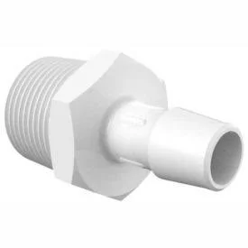 Eldon James 3/4-14 NPT to 1/2x22 Barbed Adapter - Natural Nylon A12-8 NN