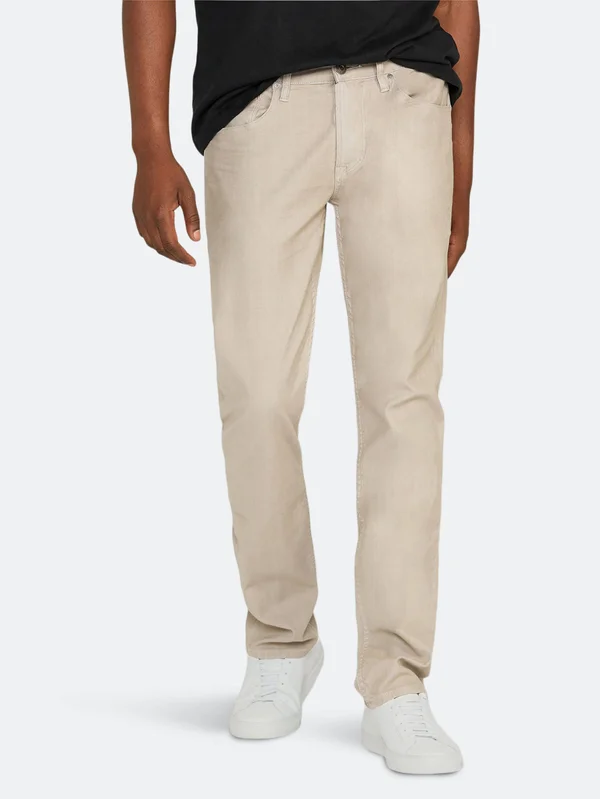 Hudson Jeans Men's Blake Slim Straight Zip Fly Twill, Steel Grey, 28