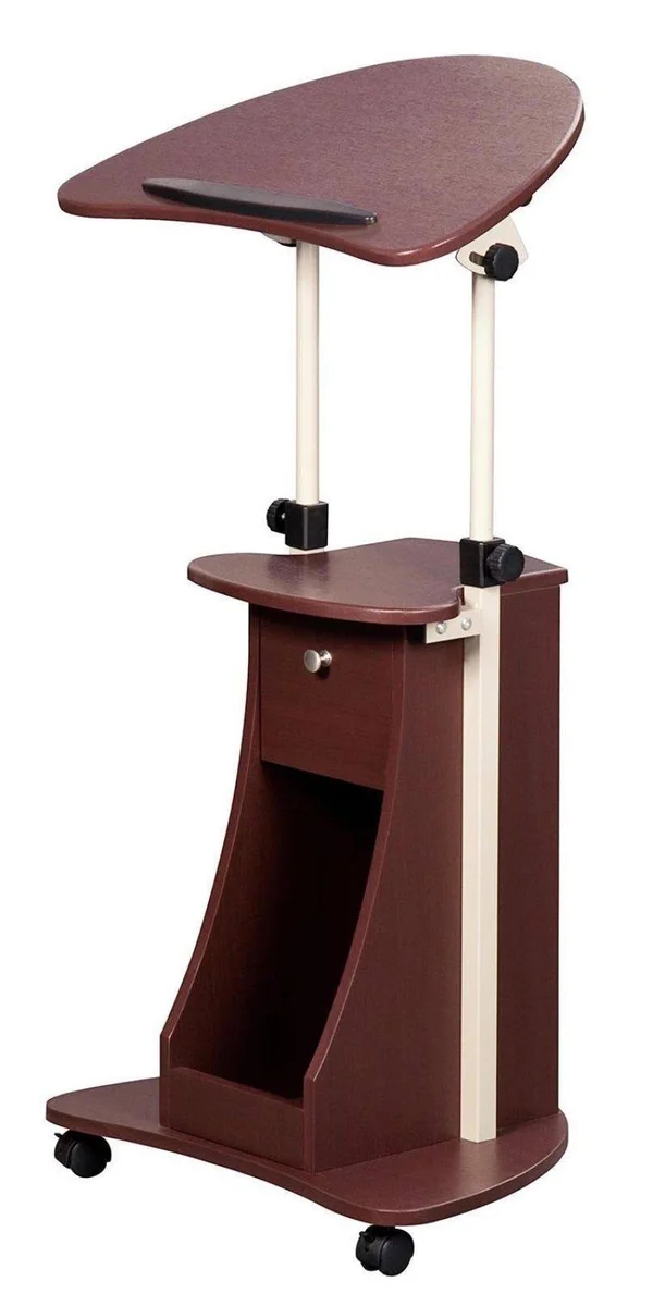 Techni Mobili Adjustable Laptop Cart; Chocolate