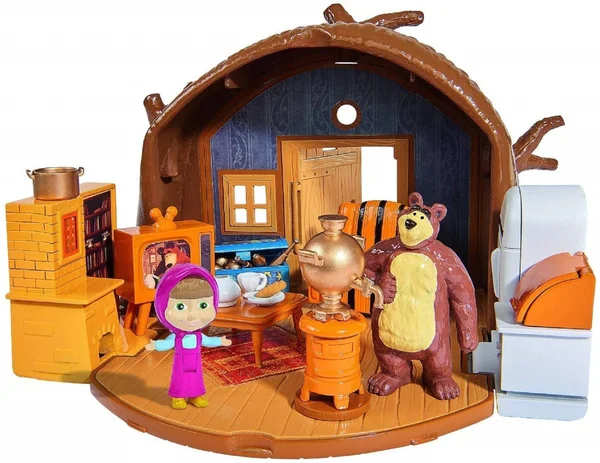Simba 109301632 Masha Bear&s House Playset, Multicolor