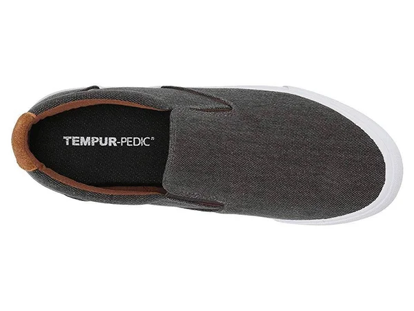 Tempur-Pedic Westley Men's Slip on Shoes Charcoal : 13 M