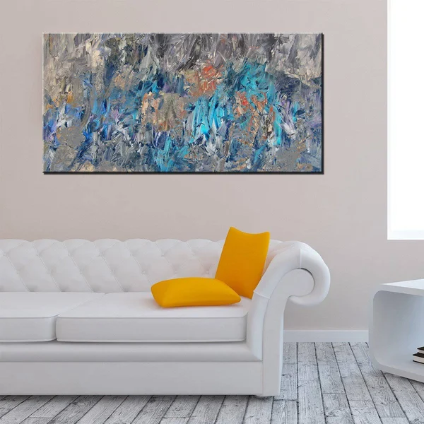 Ready2HangArt &INKD XLVII& by Ready2HangArt Painting Print on Canvas Size: 10x22 H x 20x22 W x 1.5x22 D