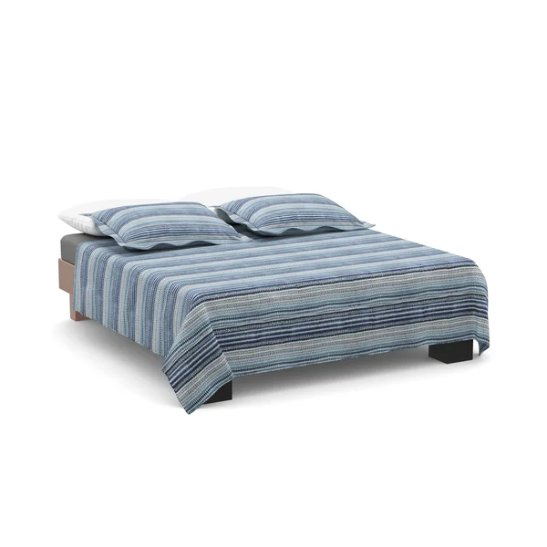 The Curated Nomad Flora Blue Quilt Set Full/Queen 3 Piece