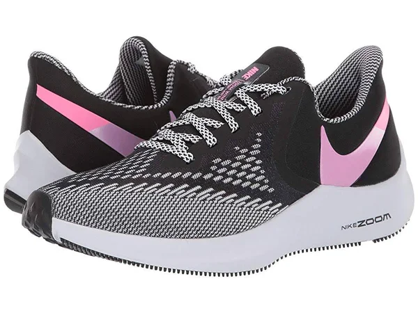Nike Women's Zoom Winflo 6 Running Shoes - Size: 8.5, Black