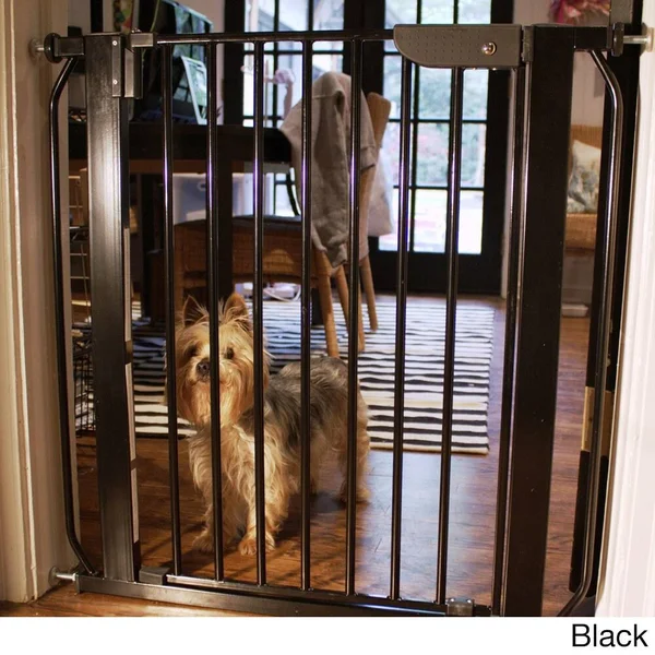 Cardinal Gates Autolock Pressure Mounted Pet GATE; Black