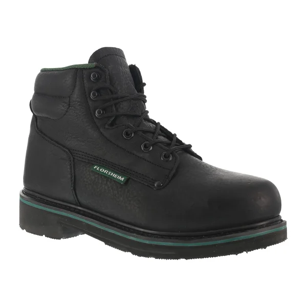 Florsheim Work Utility Men's 6x22 Steel Toe Work Boot Black - 7.5 Narrow